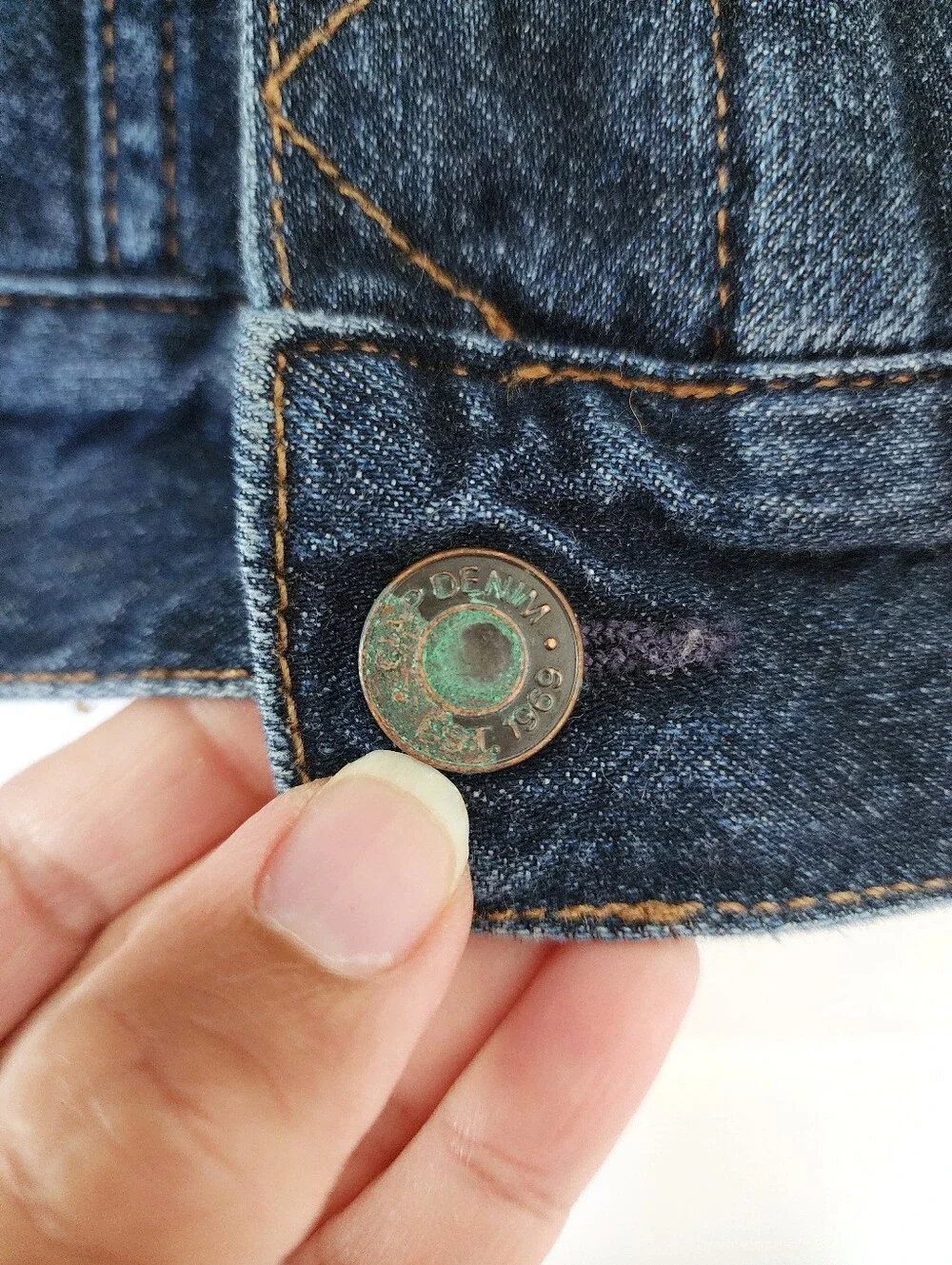GAP YOUTH Blue Denim Jacket with Cream Sherpa Collar